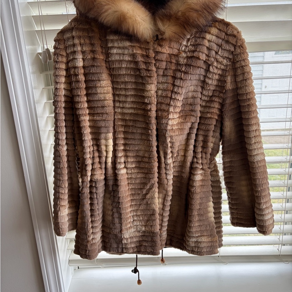 Vintage Louis Feraud paris Women's Brown fur jacket